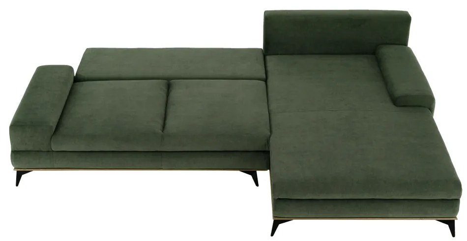Canapea, verde, model dreapta, SELBY