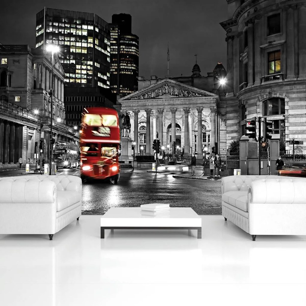 Fototapet - Londra și Red Double Decker (254x184 cm)