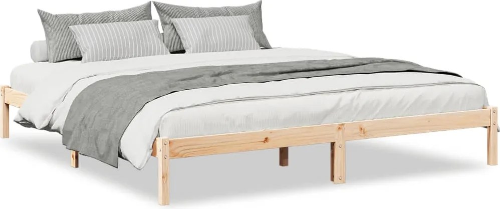 vidaXL Cadru pat foarte lung fără saltea, 200x210 cm, lemn masiv pin