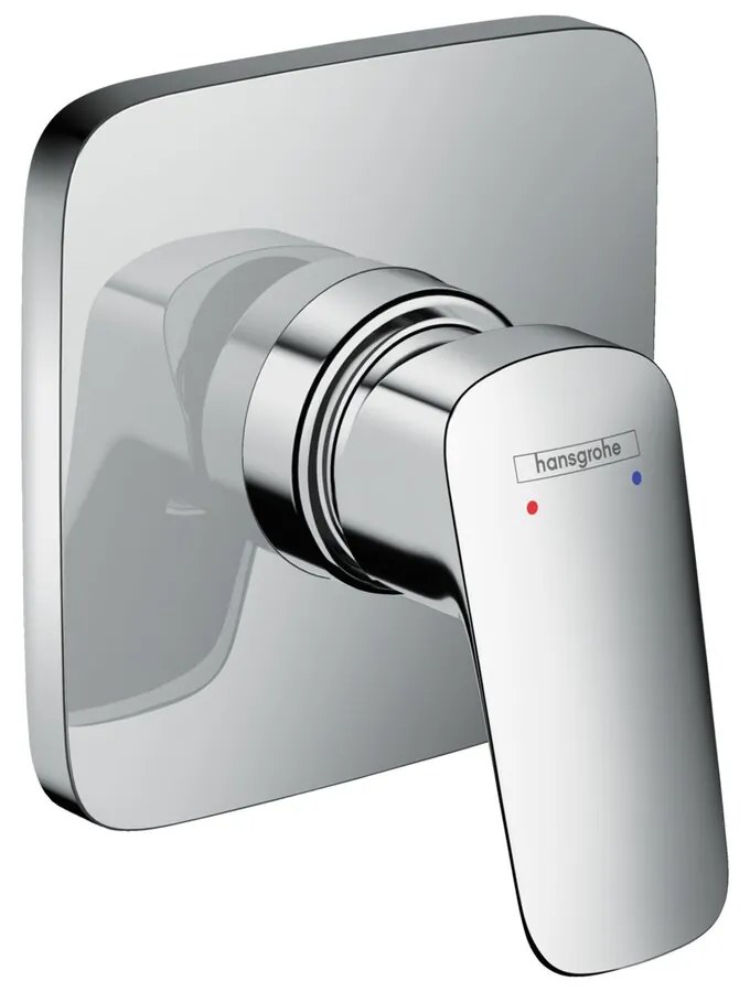 Baterie dus incastrata Hansgrohe Logis monocomanda crom lucios