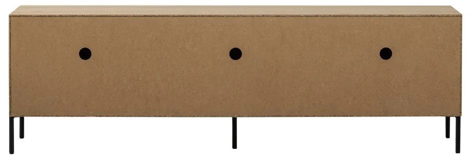 Comodă TV în culoare naturală din lemn de stejar 180x56x46 cm Bono – WOOOD