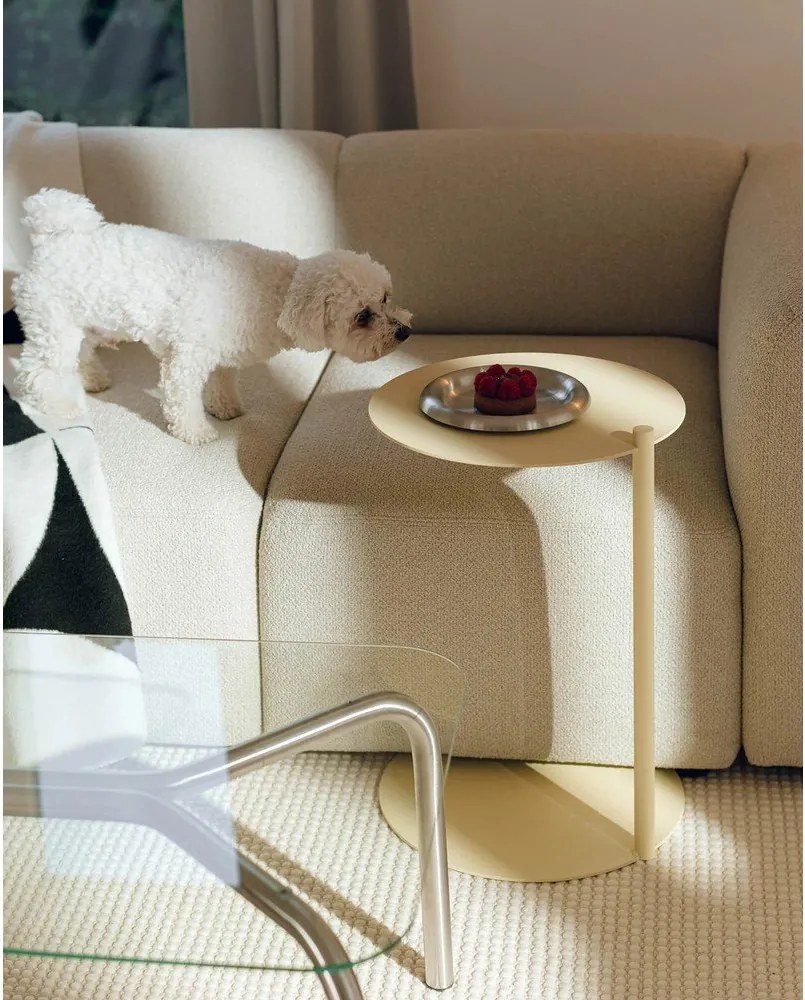 Măsuță auxiliară rotundă din oțel 41x40 cm Ande – noo.ma