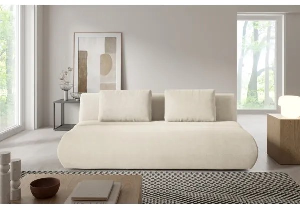 Canapea extensibilă FANO, crem, 3 locuri