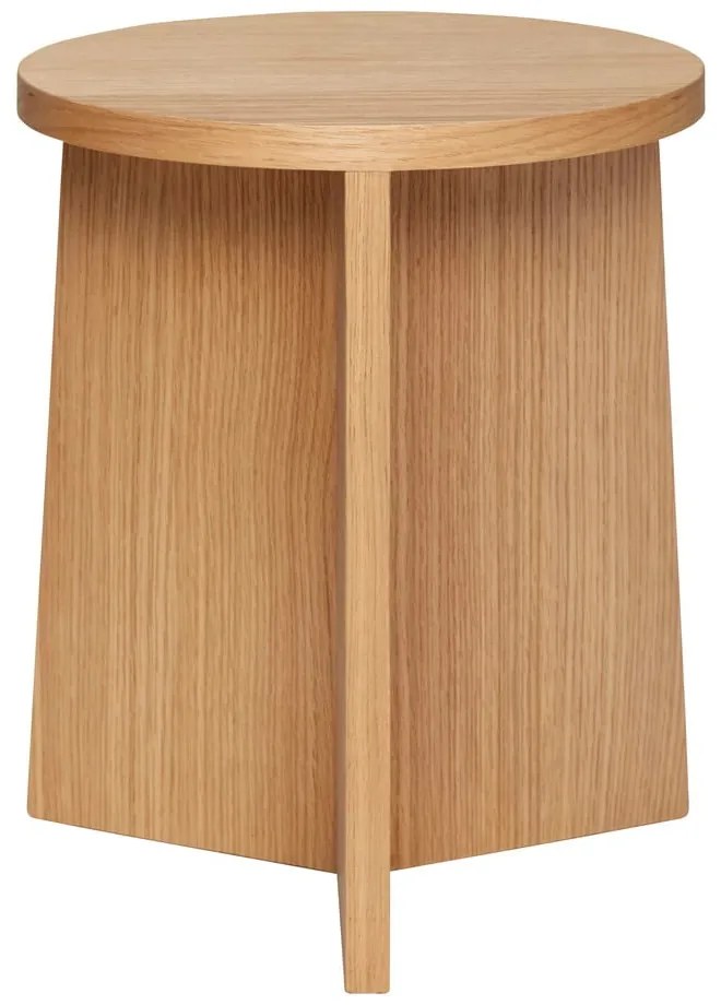 Scaun în culoare naturală cu aspect de lemn de stejar Split – Hübsch