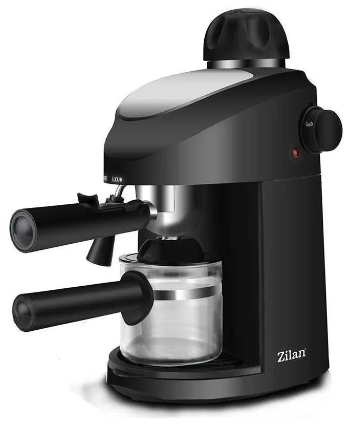 ESPRESSOR MANUAL ZLN-3154, DISPOZITIV SPUMARE, SISTEM CAPPUCCINO, PUTERE 800 W, NEGRU