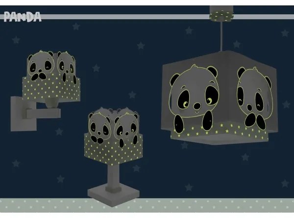 Lampă pentru copii PANDA 1xE14/40W/230V verde Dalber 63161H