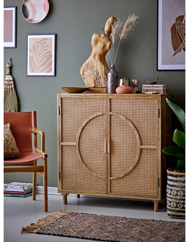 Sculptură din lemn de tec Bloomingville Lenoa, înălțime 70 cm