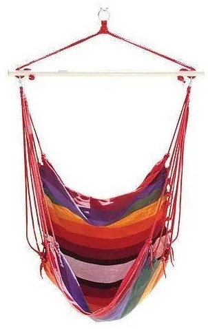 Hamac tip scaun, multicolor, max 130 kg, 150x130 cm, Garner