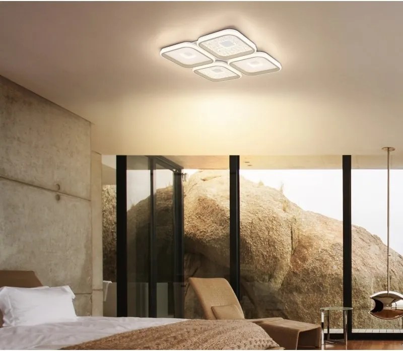Plafoniera LED CCT cu telecomanda MOSAIKO