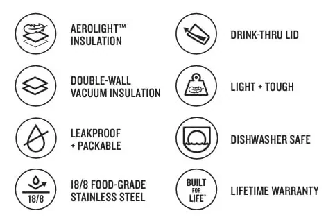 Cană termos bej 350 ml AeroLight Transit – Stanley