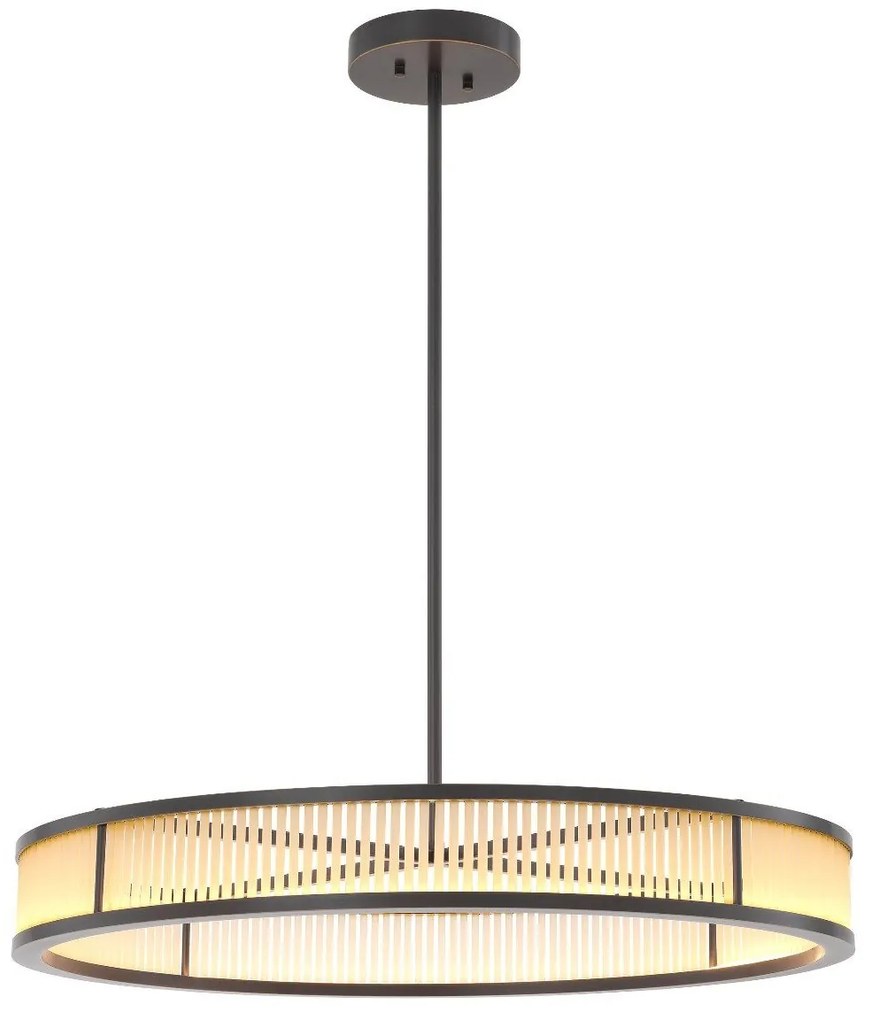 Lustra LED dimabila suspendata design elegant Thibaud L, bronz