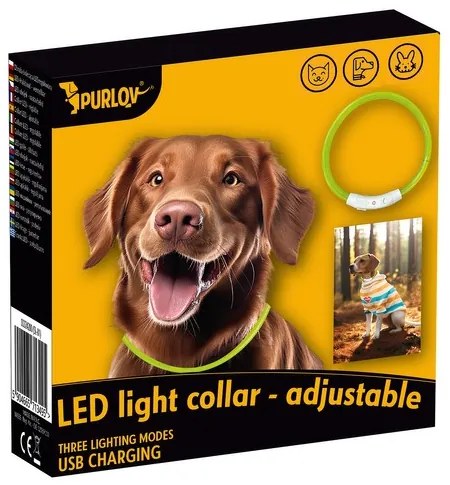 Zgardă luminoasă pentru câini - Purlov 24200