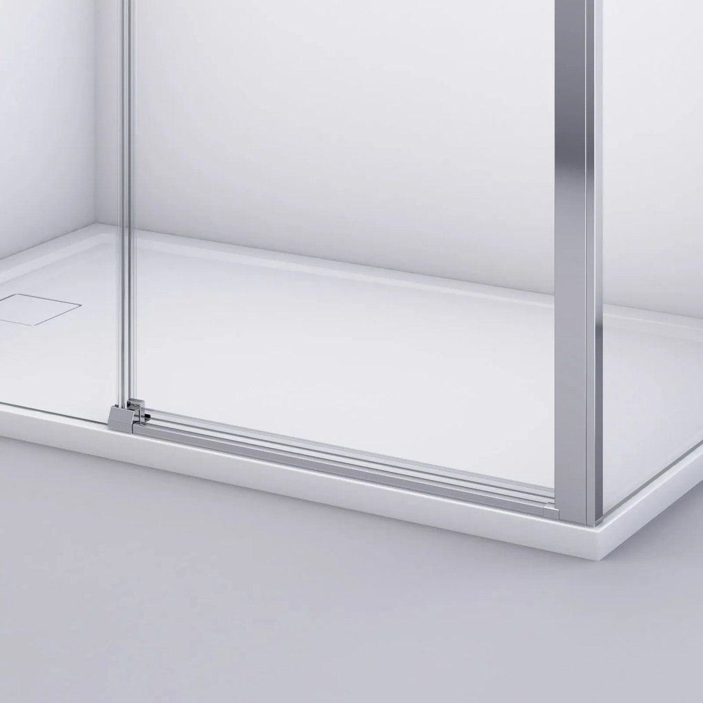 Usa culisanta de dus in nisa, 1200 mm, crom, doua elemente, Ronal Divera 1200 mm