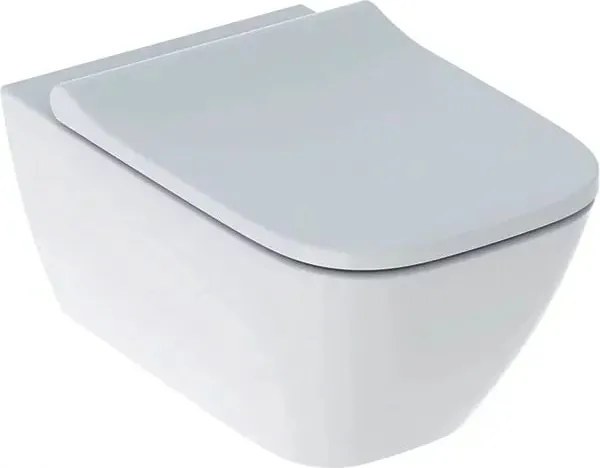 Set vas wc suspendat si capac slim soft close Geberit Smyle Square