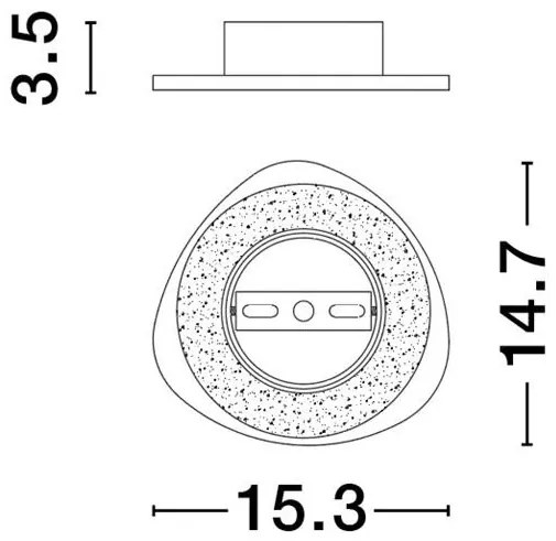 Aplica de perete LED design modern ambiental Atena S