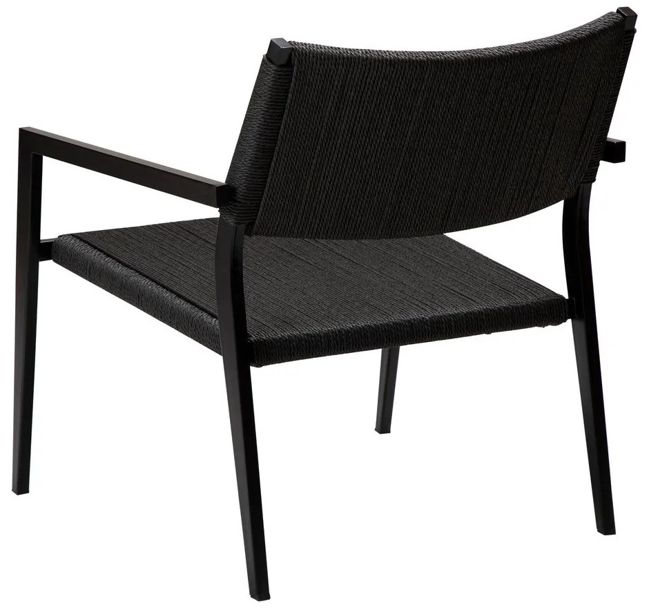 Fotoliu negru din împletitură de trestie Loop – DAN-FORM Denmark