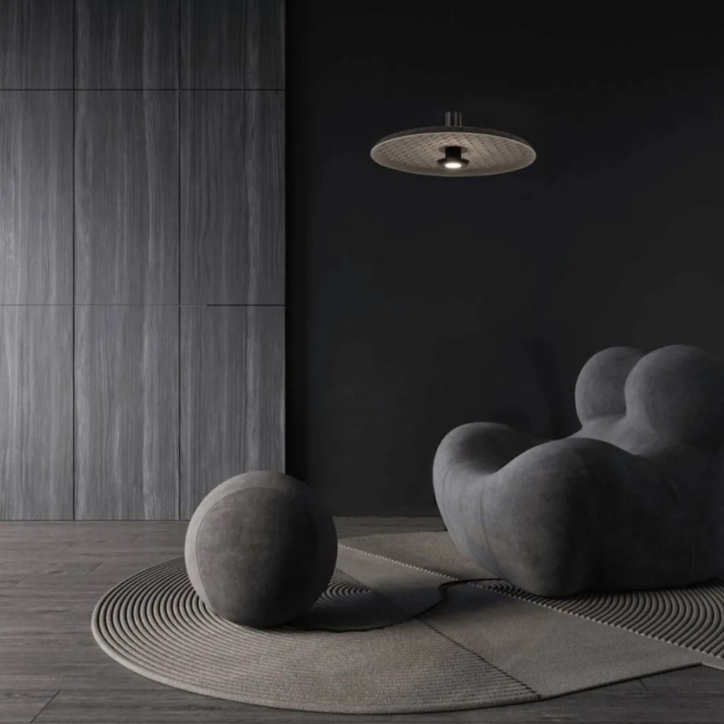 Lustra LED design modern decorativ ACOUSTIC gri, negru ZB-25176