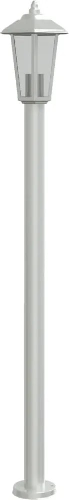 vidaXL Lampă exterioară de podea, argintiu, 120 cm, oțel inoxidabil