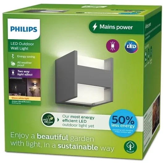 Aplică LED de exterior Philips ARBOUR LED/3,8W/230V IP44