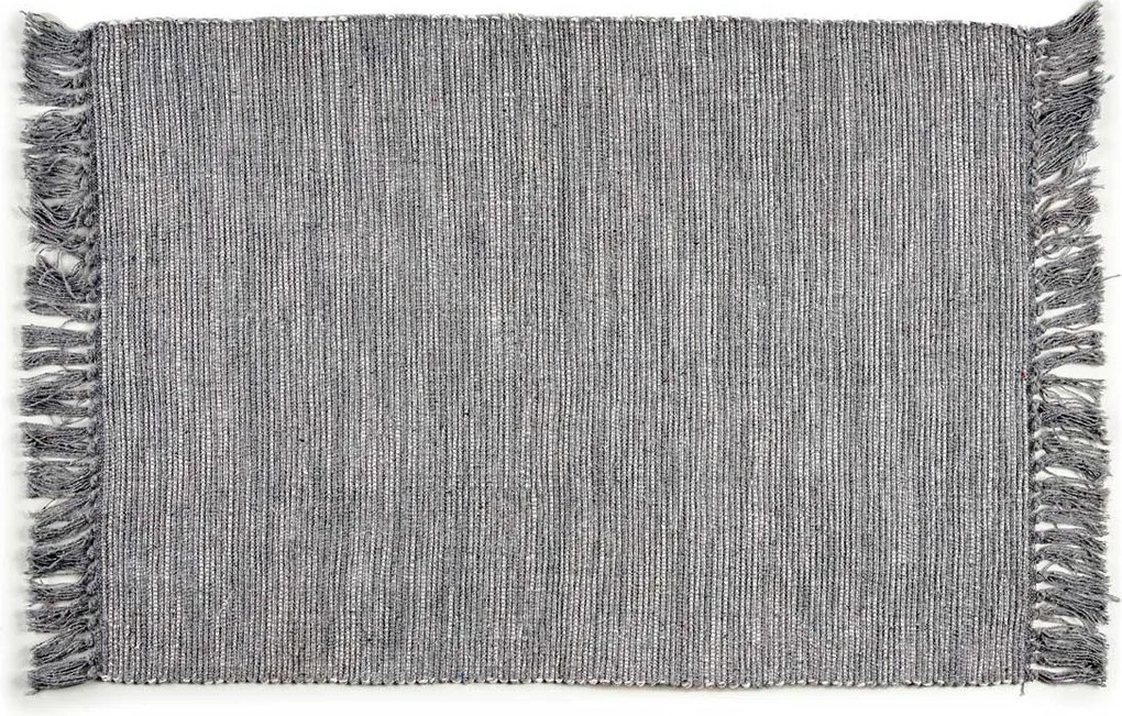 Covor cu franjuri, 100% bumbac, 180 x 120 cm
