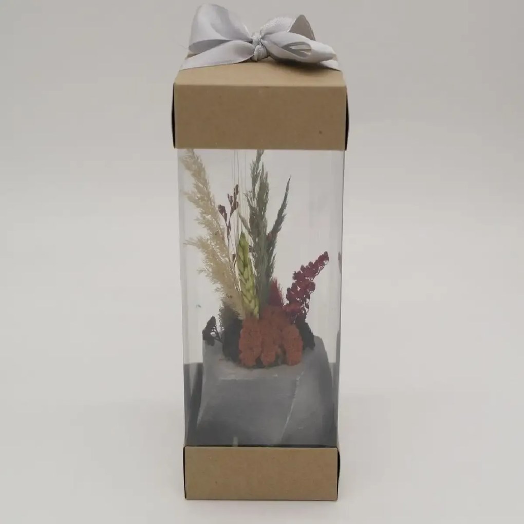 Ghiveci decorativ cu flori artificiale, homs seria A620,17x5.5x9 cm,30353