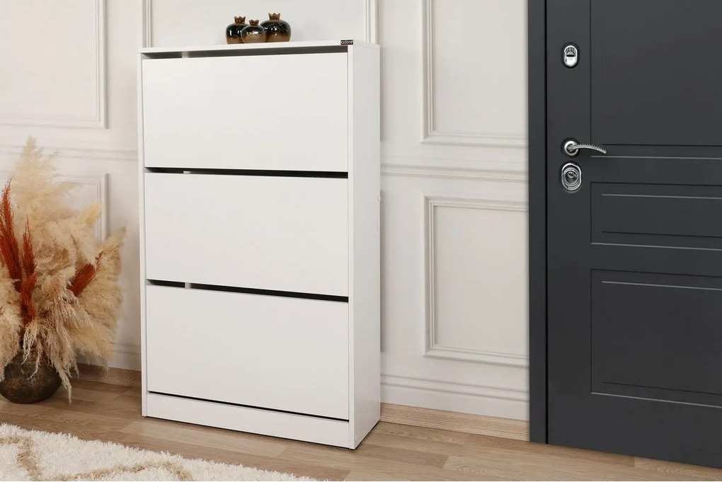 Dulap pentru pantofi Sven White II, L