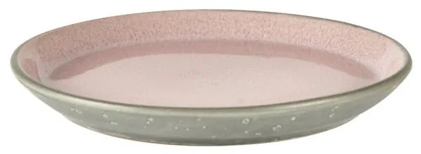 Farfurie roz/gri pentru desert din gresie ø 17 cm Gastro Grey/Light Pink – Bitz