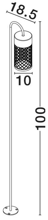 Stalp LED iluminat exterior IP65 MOTLEY H-70cm negru