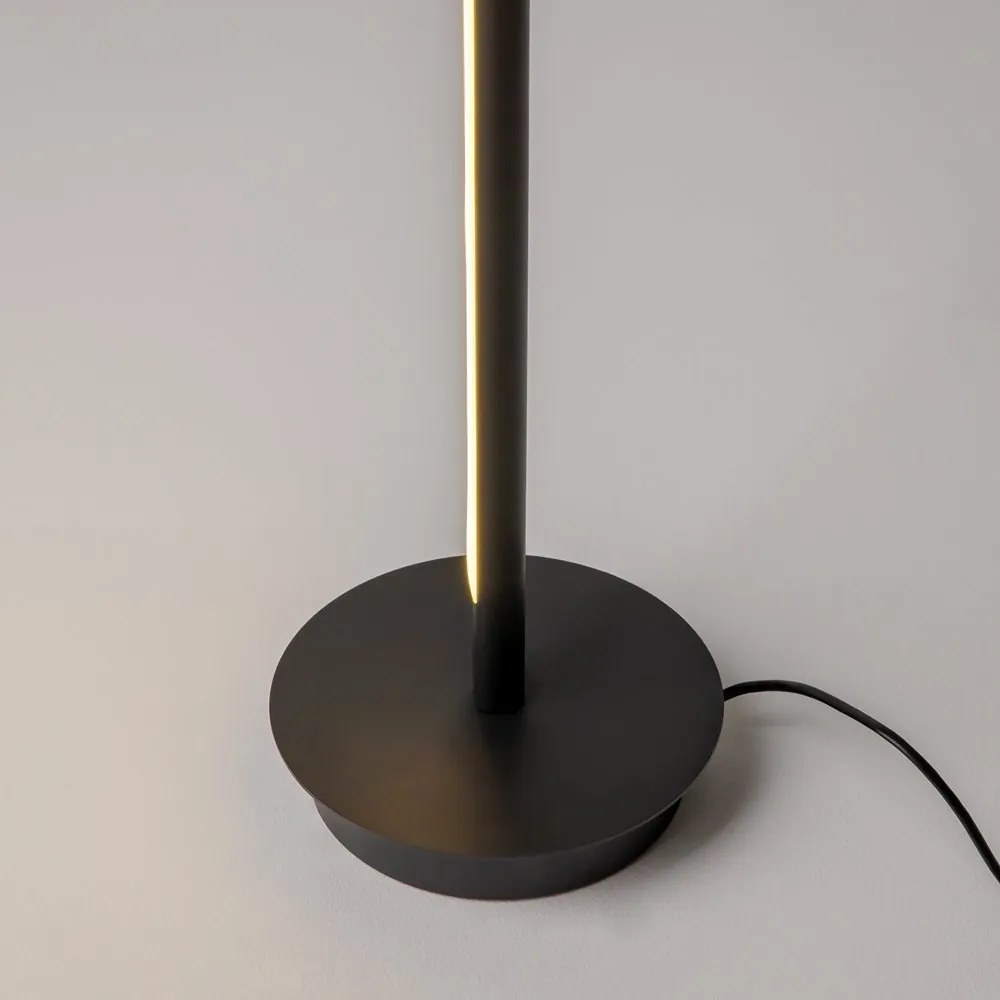 Lampadar, Lampa de podea LED cu Spot Directionabil, Thin negru