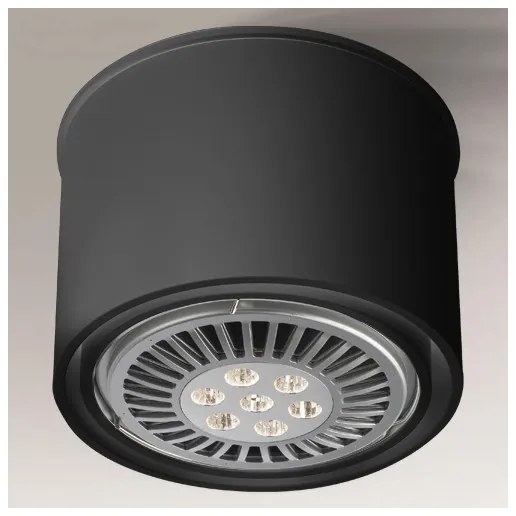 Spot MIKI 1xGU10/15W/230V negru Shilo 1117
