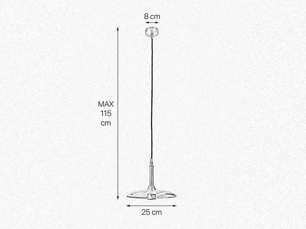 Pendul realizat manual din alama Elio 25cm
