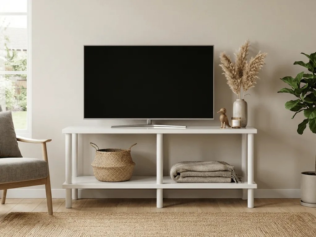 Comoda TV SOLE 120 cm, alba