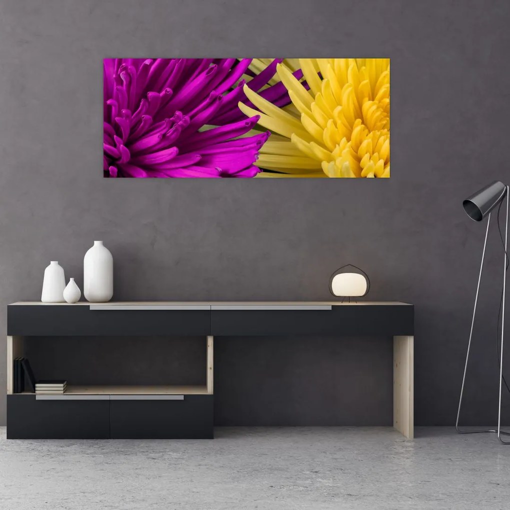 Tablou - detailu cu flori (120x50 cm)