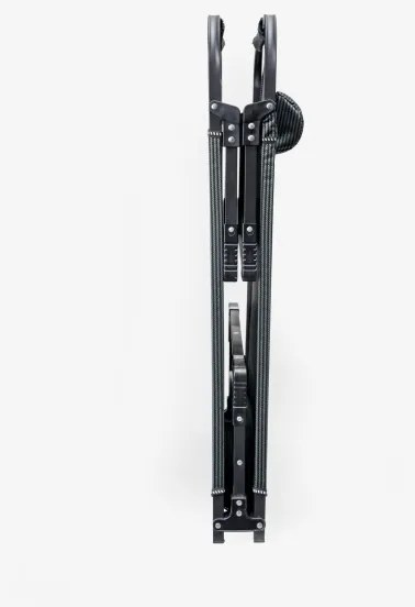 Șezlong pliabil de drumeții cu saltea, gri