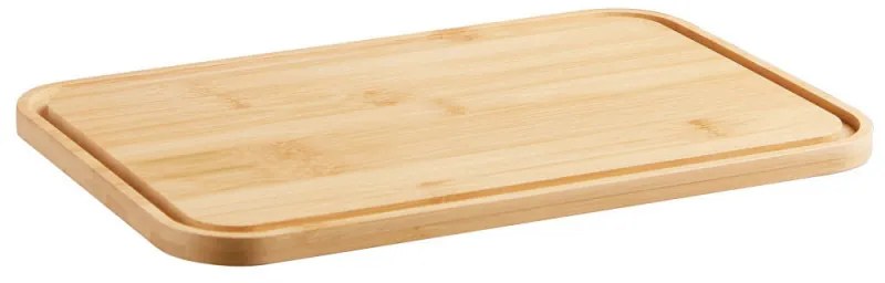 Cutie de paine cu capac pentru taiere Kinghoff KH-1948, 35 cm, Bambus, Otel, Negru