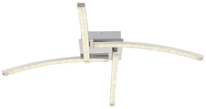 Plafoniera LED pentru baie design modern IP44 Jules crom 24W