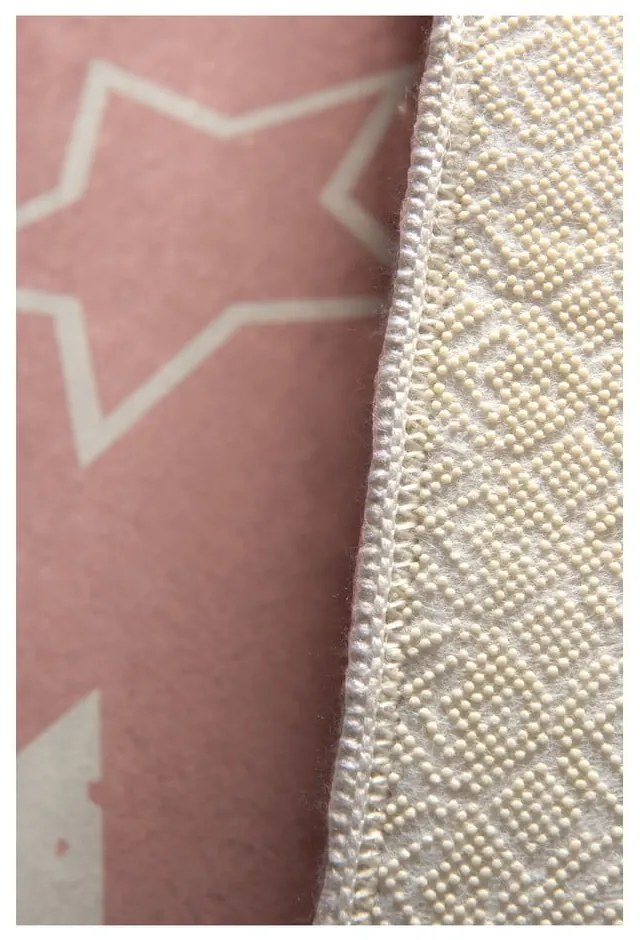 Covor copii Pink Stars, 100 x 160 cm