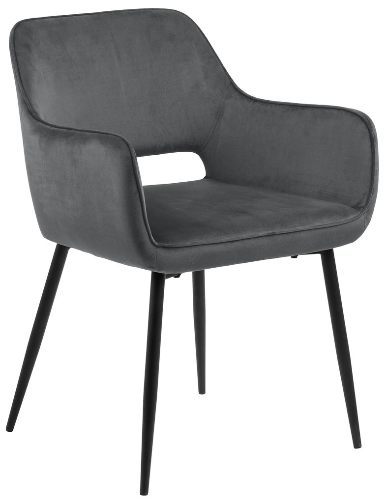 MAZZONI EXPORT LORA Gri (material textil Dublin 40) - SCAUN MODERN CU COTIERE
