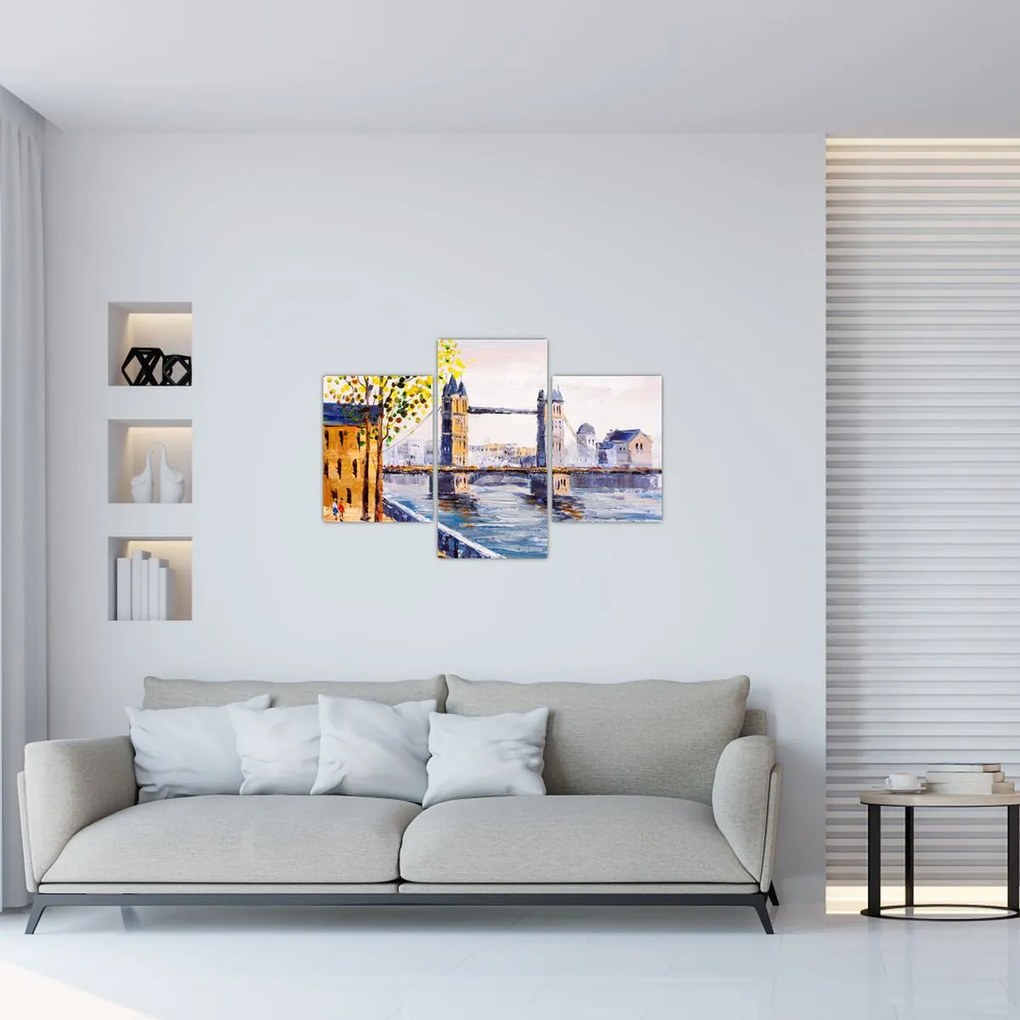 Tablou - Pictură oraș (90x60 cm)