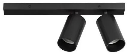 Plafoniera cu 2 spoturi GU10 ZELOS negru