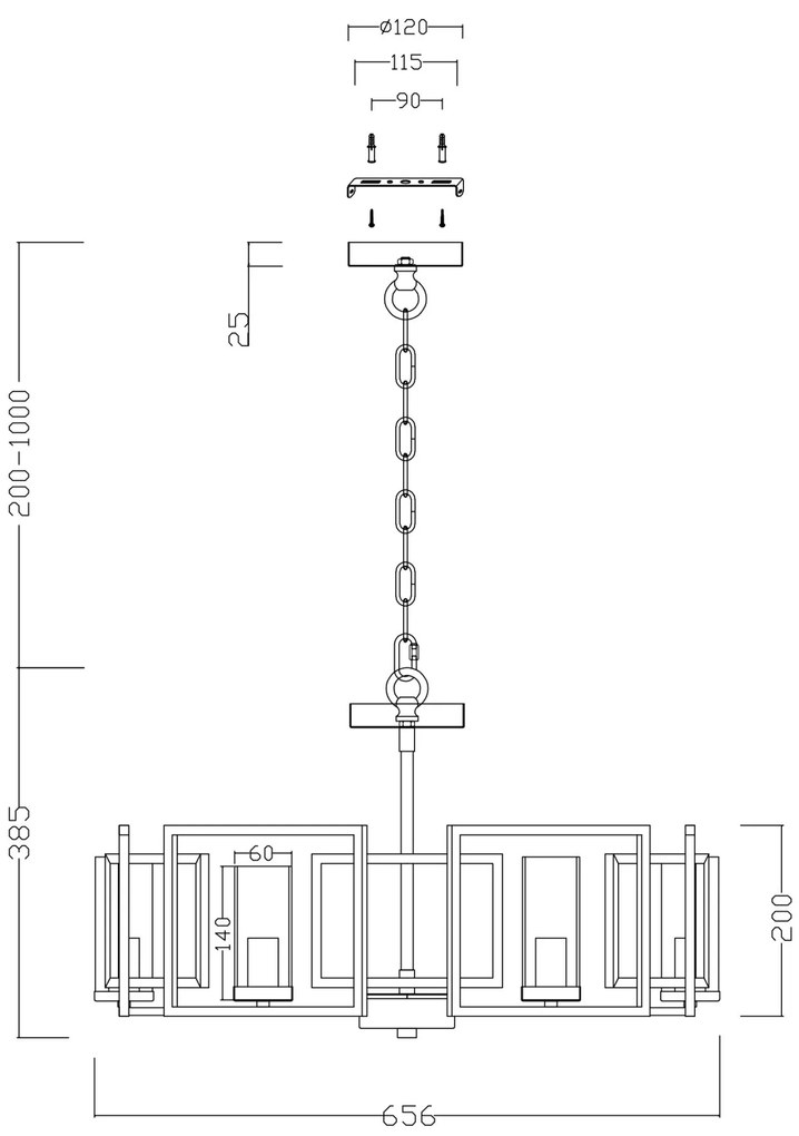 Candelabru  Bowi Maytoni E14, Auriu, H009PL-06G, Germania