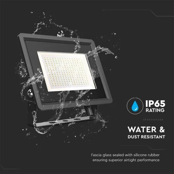 Proiector LED de exterior LED/200W/230V 6500K IP65 negru