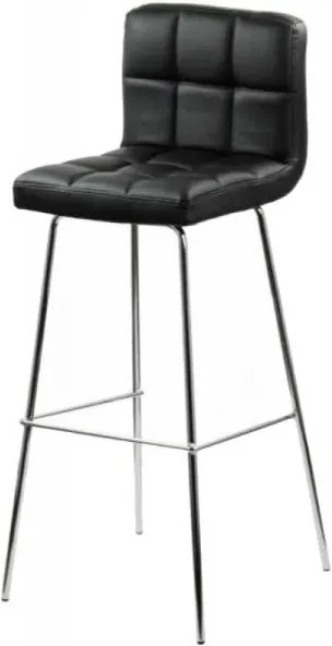 Scaun de bar ABS 123 Negru