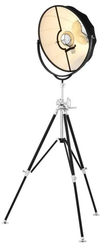 Lampadar cu trepied si abajur din tesatura Vertigo 110509 HZ