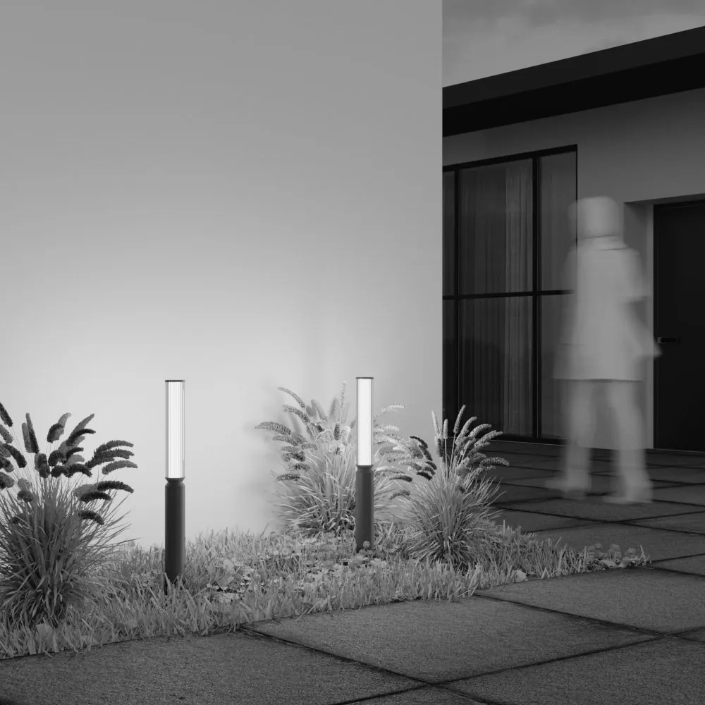 Mini Stalp LED iluminat exterior IP65 Lit grafit H-78,5cm