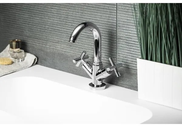 Sapho - Baterie pentru lavoar AXIA, crom lucios