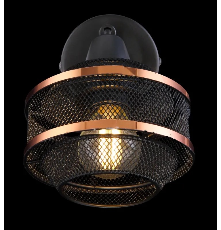 Aplica de perete metal negru/auriu BELLONA