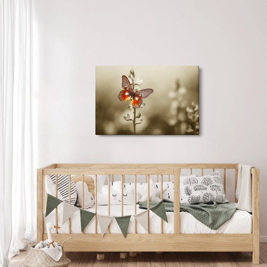 Tablou cu fluture (90x60 cm)