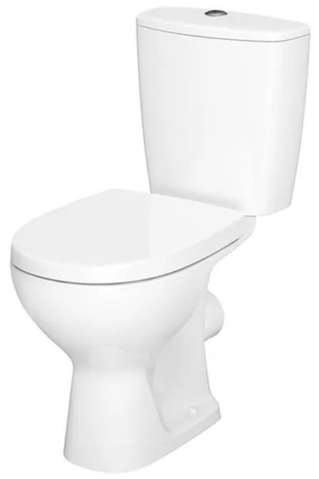 Set vas WC stativ Cersanit, Arteco New, Rimless, cu rezervor si capac Soft-Close si Easy Off inclus