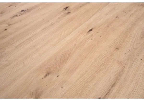 Masă de dining CALMIO, stejar artisan/negru